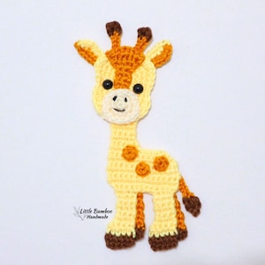 PATTERN- Giraffe Applique-Crochet Pattern, pdf