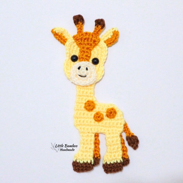 PATTERN- Giraffe Applique-Crochet Pattern, pdf