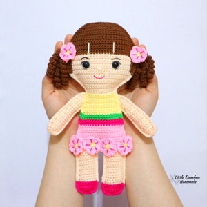 PATTERN- Flower Girl Ragdoll-Crochet Pattern, pdf