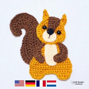 MOTIF - Motif écureuil appliqué au crochet, pdf