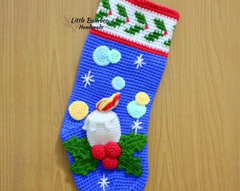 PATTERN -Light Of Hope Christmas Stocking - Crochet Pattern, pdf