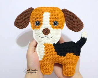 PATTERN-Beagle Ragdoll-Crochet Pattern, pdf