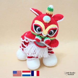 PATTERN - Lion Dance - Crochet pattern, pdf