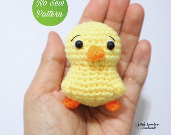 PATTERN- No Sew Duckling Amigurumi-Crochet Pattern, pdf