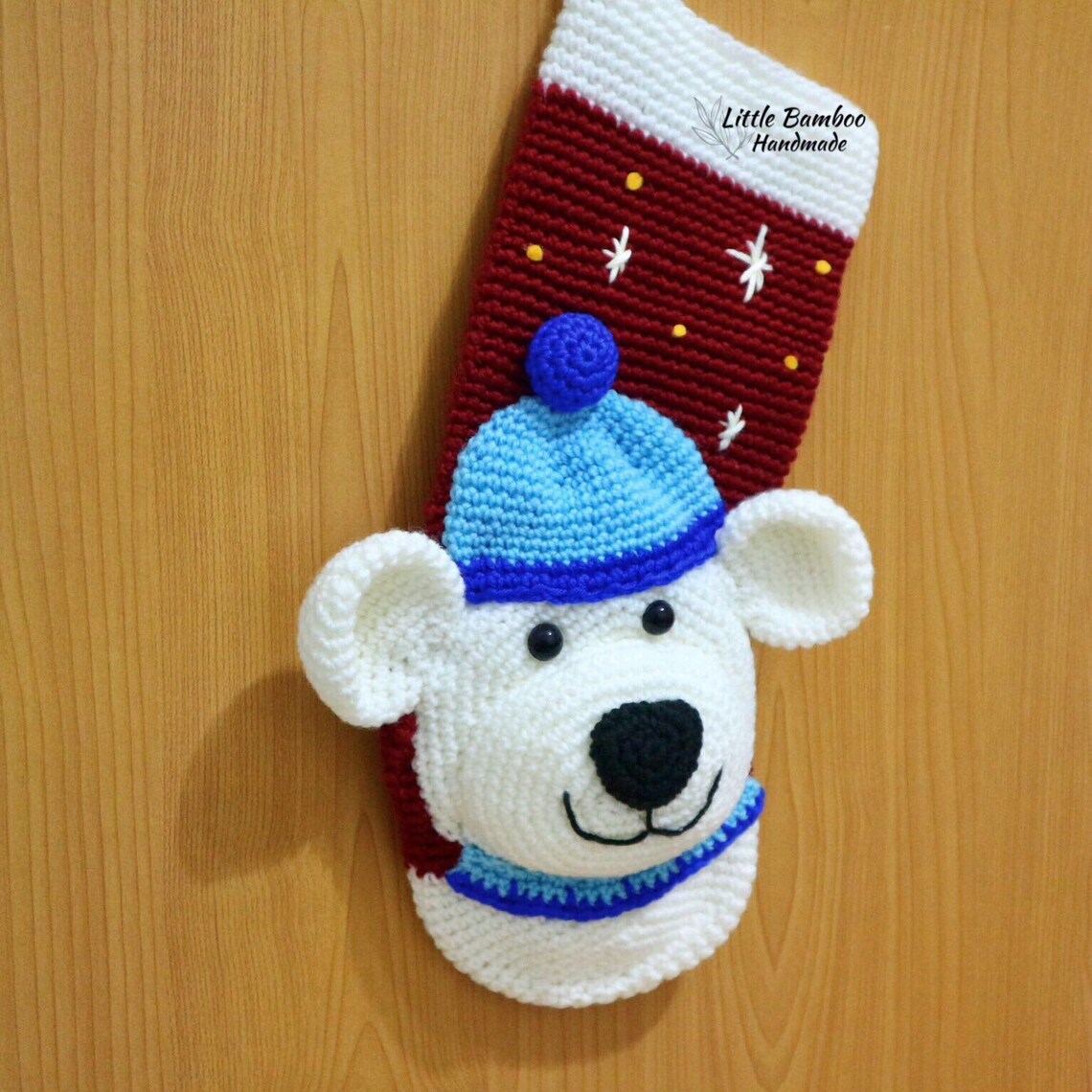 PATTERN - Polar Bear Christmas Stocking - Crochet Pattern, Pdf - Etsy