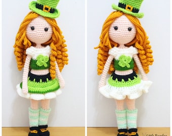 PATTERN-Clover Girl-Crochet Pattern, pdf