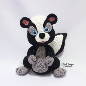 PATTERN - Dinky The Skunk - Crochet Pattern, pdf