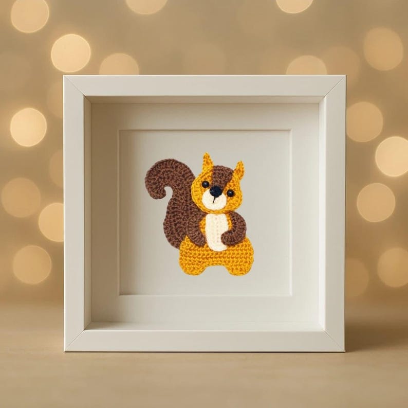 PATTERN- Squirrel Applique-Crochet Pattern, pdf image 3
