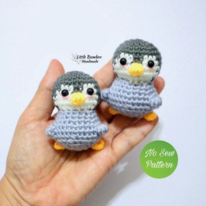 PATTERN- No Sew Penguin Amigurumi-Crochet Pattern, pdf
