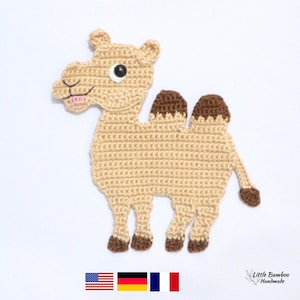 PATTERN-Camel Applique-Crochet Pattern, pdf
