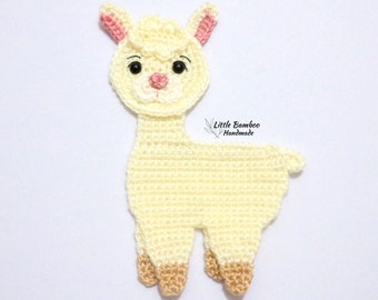 PATTERN- Llama Applique-Crochet Pattern, pdf