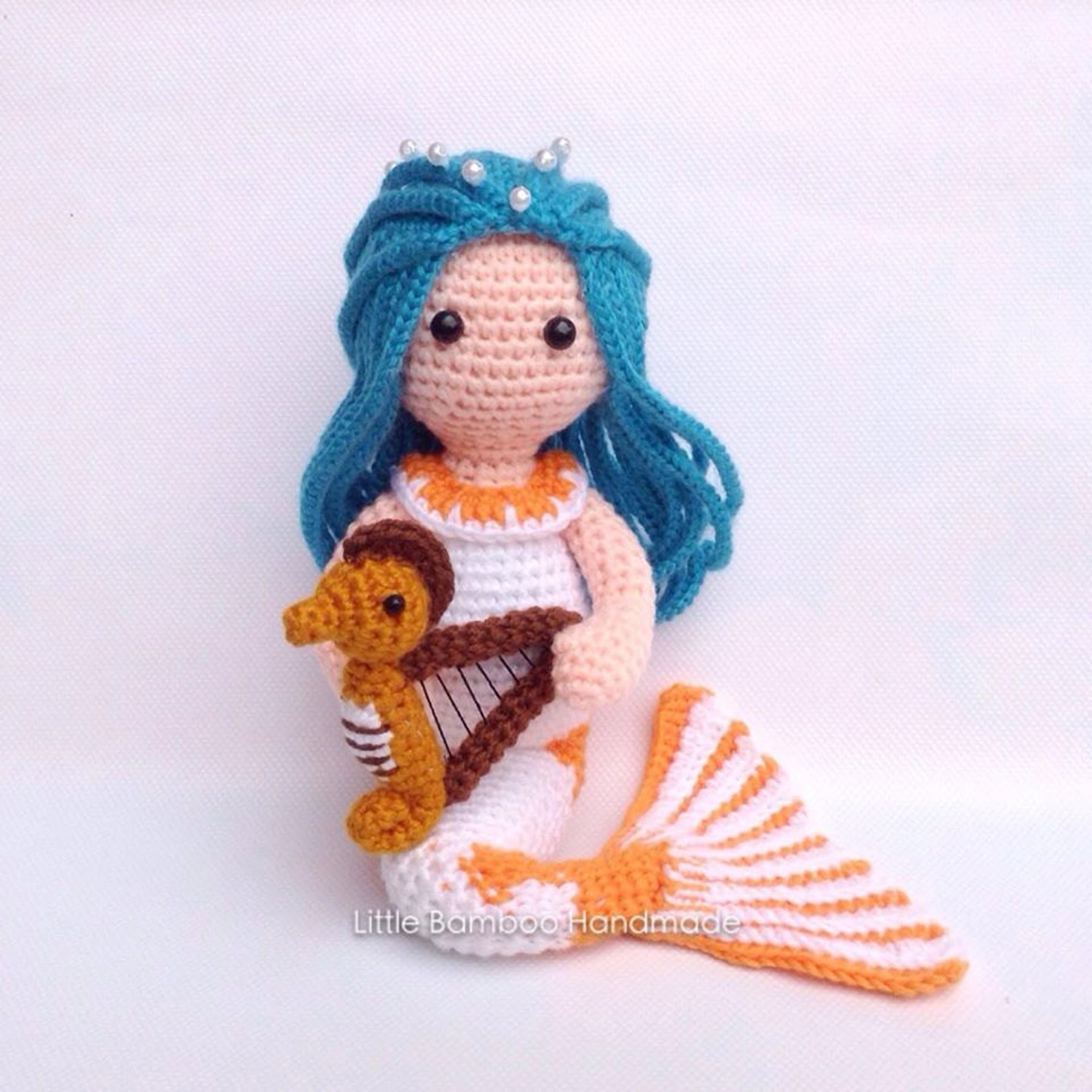 Кукла русалка крючком схема и описание