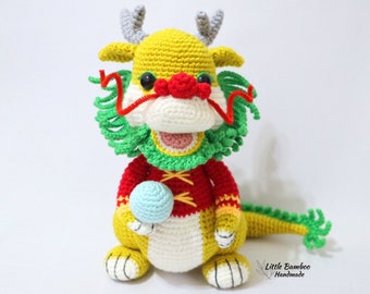 PATTERN-The Prosperity Dragon-Crochet Pattern, pdf