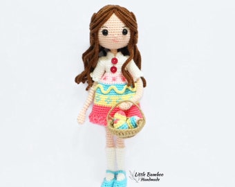 PATTERN-Easter Egg Girl-Crochet Pattern, pdf