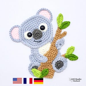 PATTERN- Koala Applique-Crochet Pattern, pdf