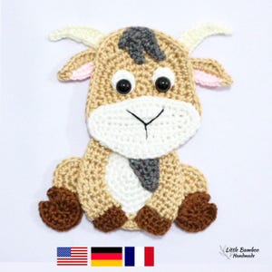 Goat Applique Crochet Pattern (PDF)