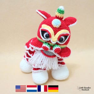 PATTERN - Lion Dance - Crochet pattern, pdf