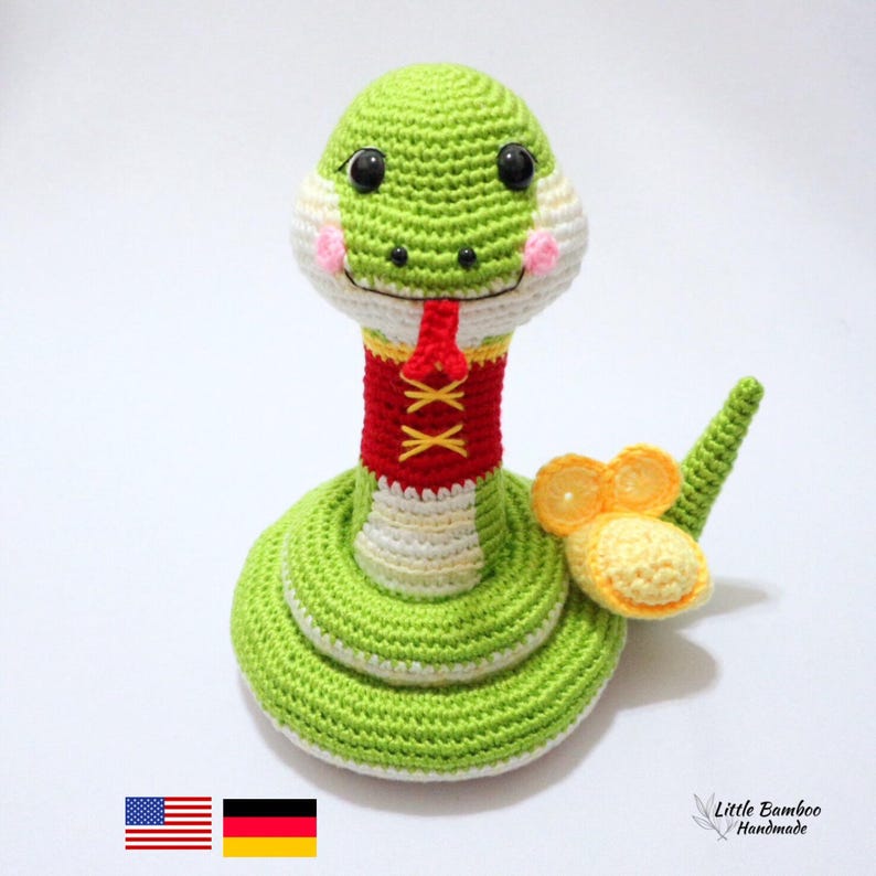 PATTERN-The Prosperity Snake-Crochet Pattern, pdf image 1