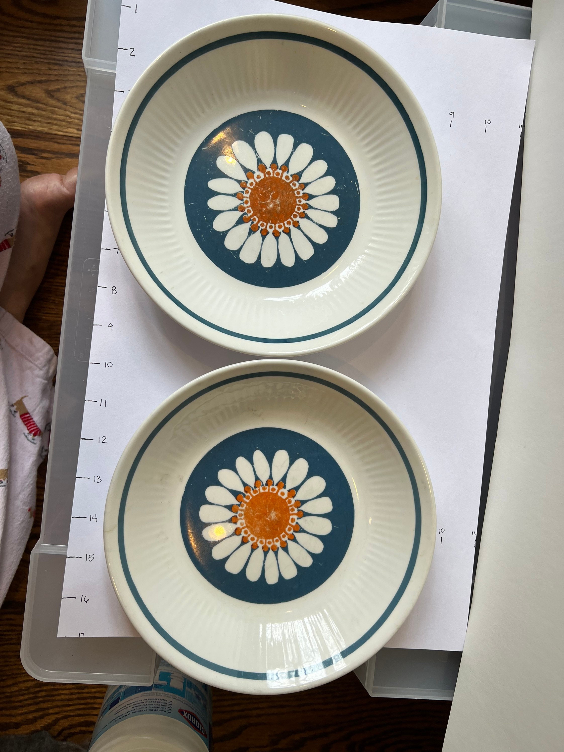 フィッギオ Turi Daisy フォンデュプレート2枚①② Figgjo Daisy - Etsy