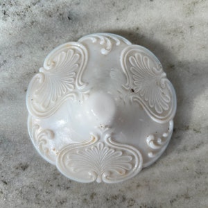 Vintage John Kemple Milk Glass Mini Covered Dish image 4