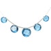Unique Swiss Blue Topaz Carved Faceted Beads- BT001