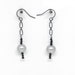 Glamour and Glory: Black Spinel and Gray Pearl Earrings