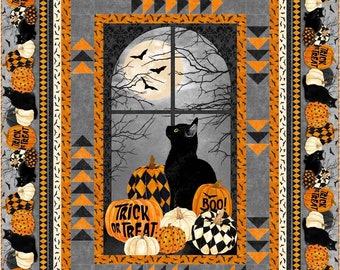 PVQ-008 Goose Chase Black Cat Capers lap quilt -digital PATTERN ONLY