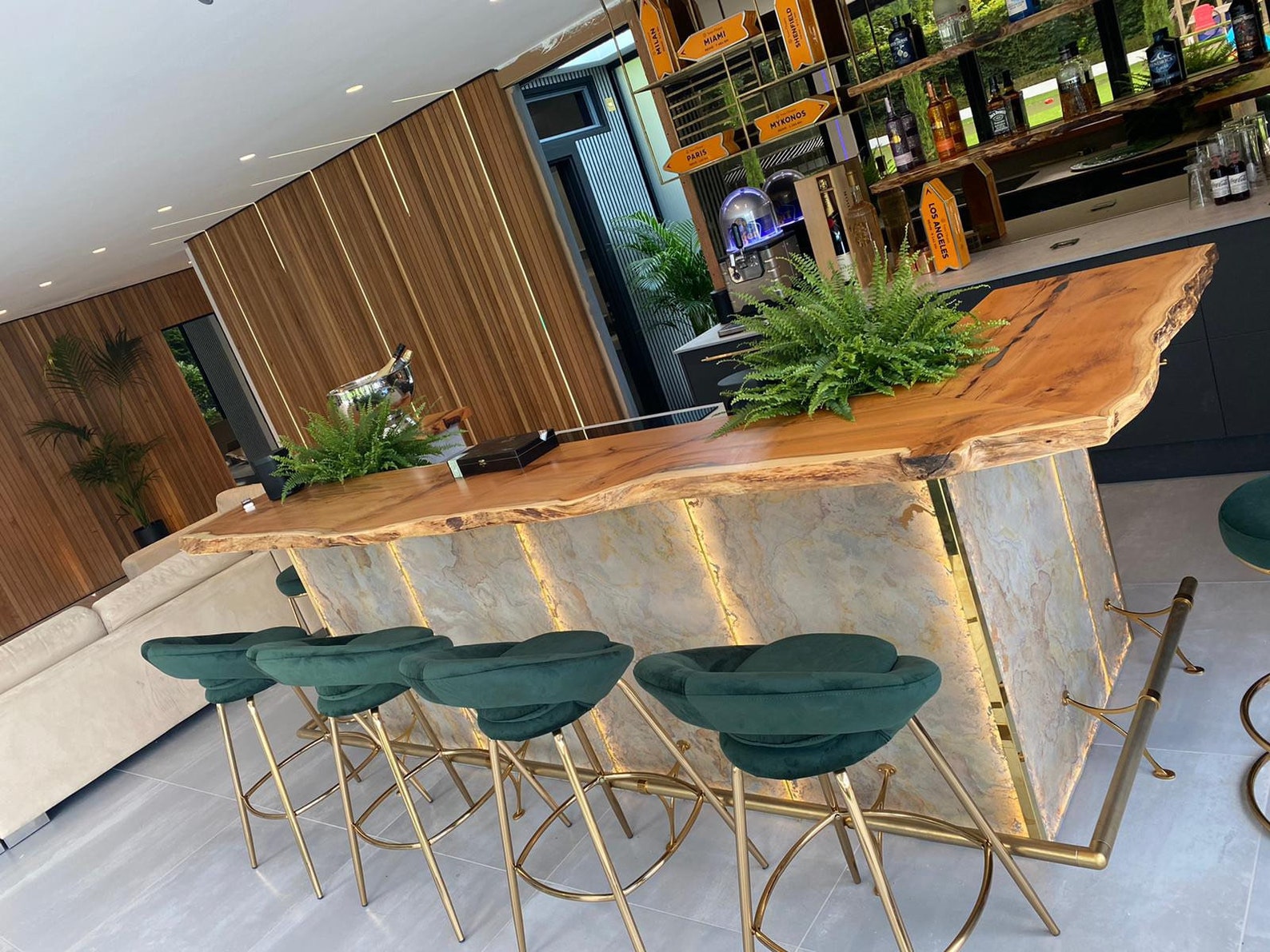 Live Edge Wood Breakfast Bar Etsy