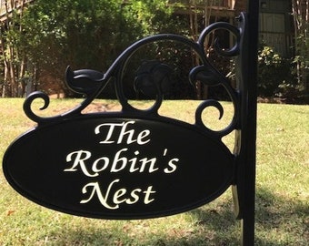 Cabin Sign 48" with Solar Light