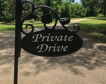 Reflective Double Sided Sign - Private Drive