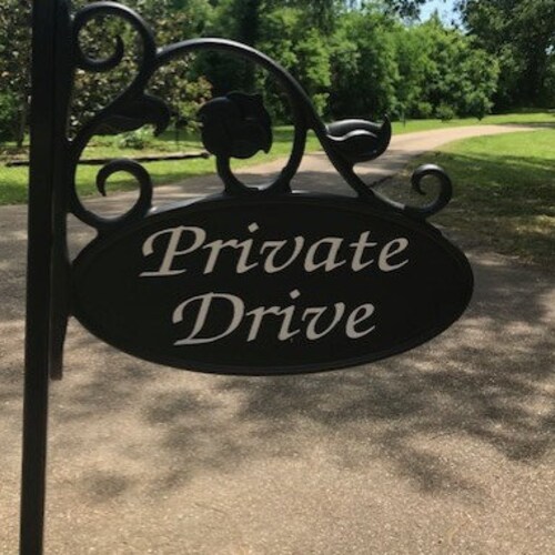 Carved PRIVATE DRIVE Slate W/ Lawn Stake Sign / Property No Etsy
