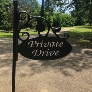 Reflective Double Sided Sign - Private Drive