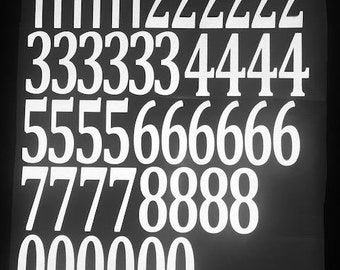 Reflective Sheet of Numbers
