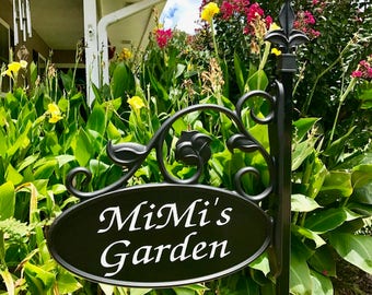 Park Ave Garden Sign