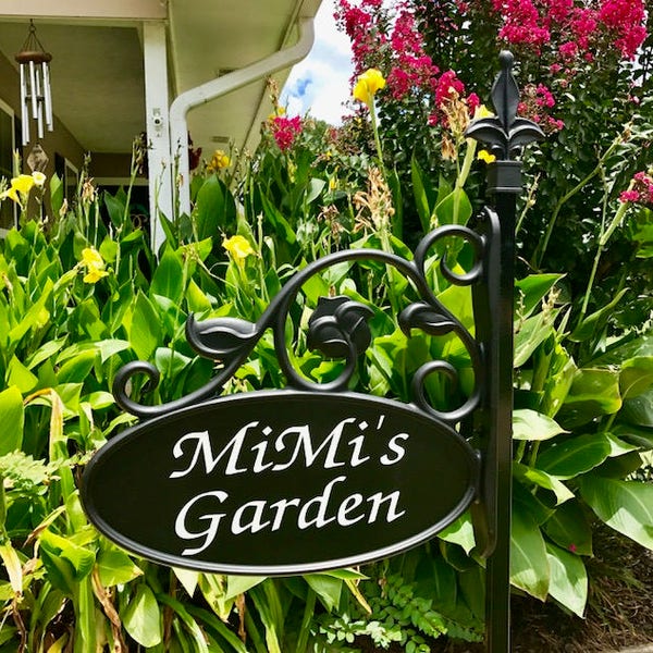 Park Ave Garden Sign