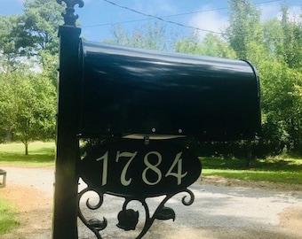 Classic Mailbox (Large with Fleur de Lis Top)