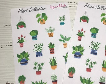 Plant Collector || Planner Stickers & Accessories 4 Erin Condren Travelers Notebooks Bujo Journals Crafts Projects