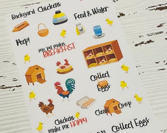 Backyard Chickens Stickers || Planner Stickers & Accessories