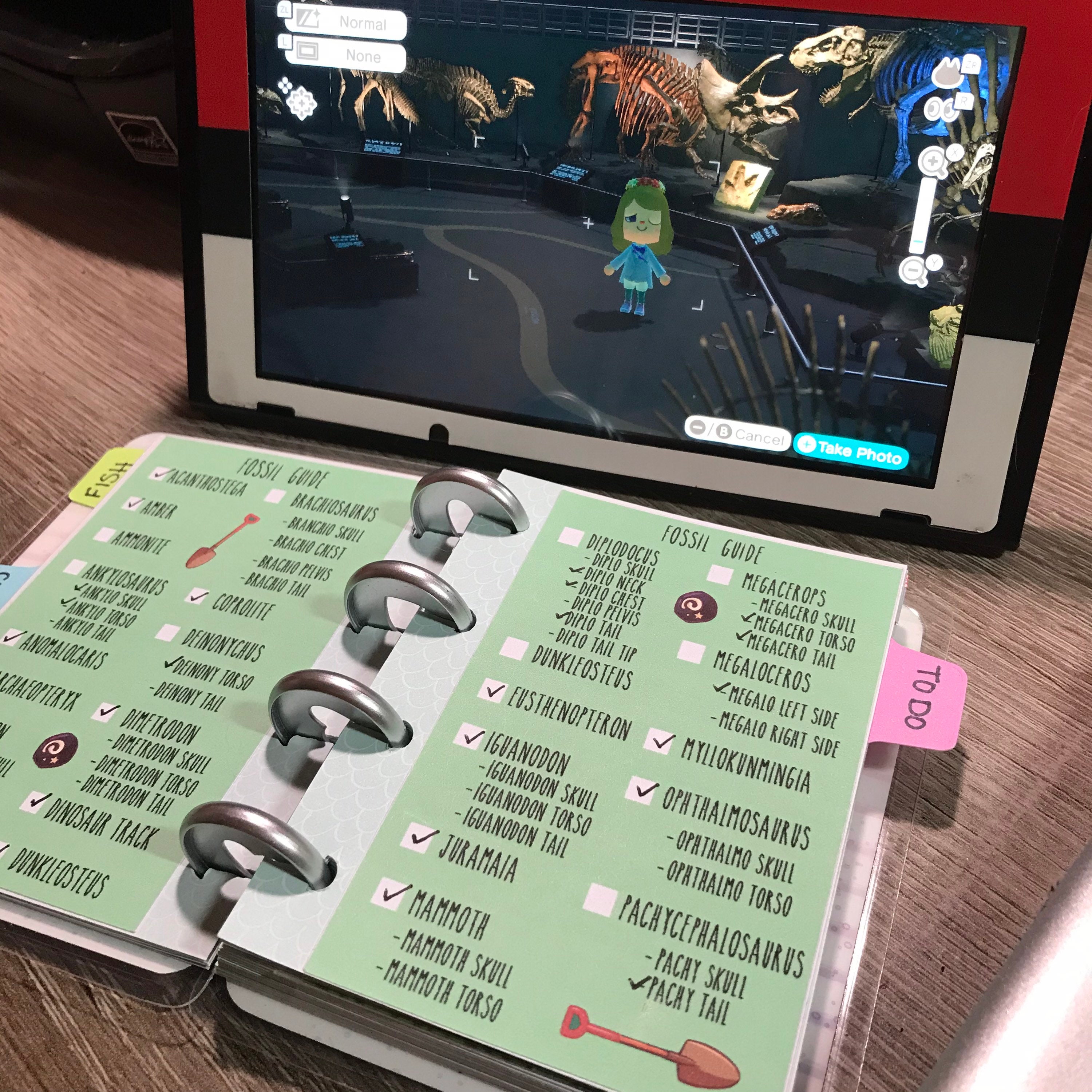 ACNH Fossil Guide Planner Stickers & Accessories 4 Erin Etsy