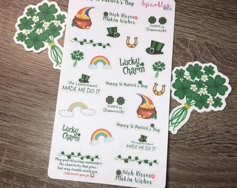 St Patrick's Day Sampler || Planner Stickers and Accessories