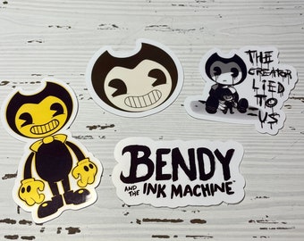 Bendy and The Ink Machine Vinyl Stickers || Planner Accessories 4 Erin Condren Travelers Notebooks Bujo Journals Crafts Projects