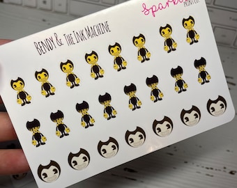 Minis - Bendy and the Ink Machine on Vinyl || Planner Stickers & Accessories