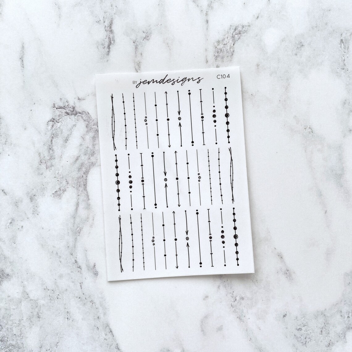Sticker Deviders CLEAR Text Divider Stickers, Transparent Decorative Planner Stickers ...