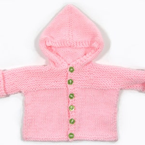 KSS Sweaters New Handmade Pink Hooded Baby Sweater/Jacket Pick a size (3-9 Months) SW-884 and 908