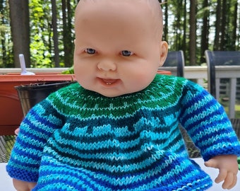 KSS Sweaters Blue/Green Soft Pullover Gender Neutral Baby Sweater 6 Months SW-1048
