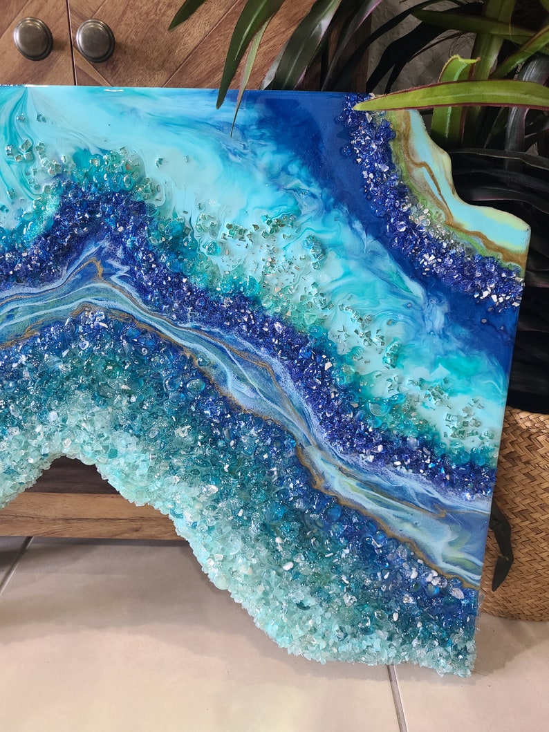 Geode Resin Art, Geode Wall Art, Resin Art, Resin Wall Art, Geode Home