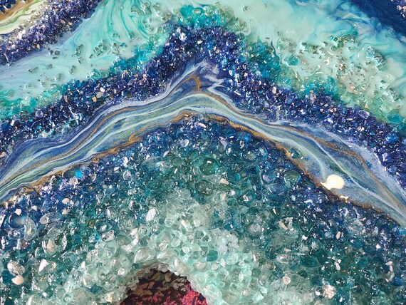 Geode Resin Art Geode Wall Art Resin Art Resin Wall Art - Etsy