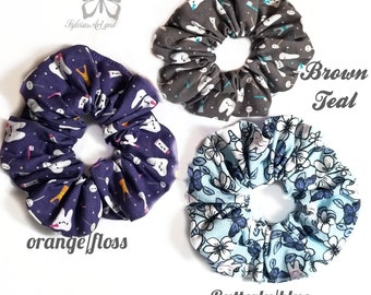 Dental Scrunchies/Hair ties/Dental Hygienist/Dental Assistant/Scrunchies/Hair accessory