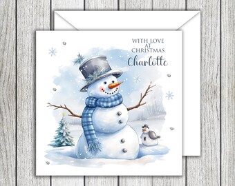 Snowman Christmas Card