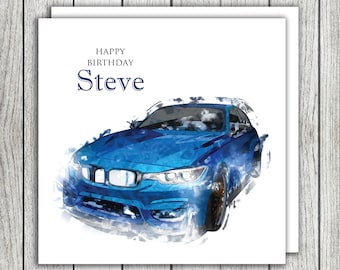 Happy Birthday Car Birthday Card